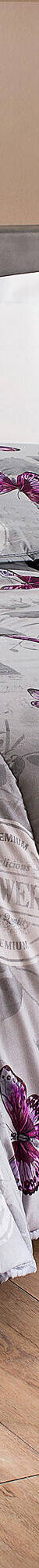 Couette coton imprimé Célestine 400 g/m² (gris / parme) Couette coton imprimé Célestine 400 g/m² (gris / parme)